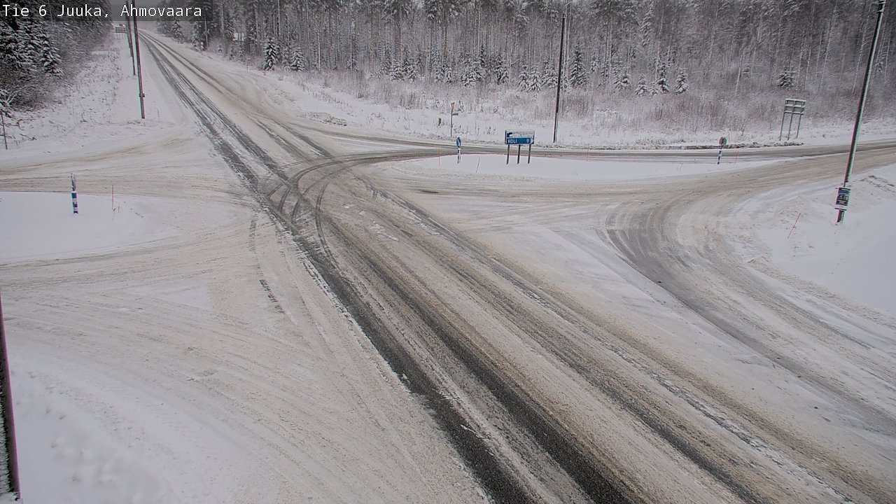 Weather Camera Image Väg 6 Juga, Ahmovaara, Juuka, Pohjois-Karjala