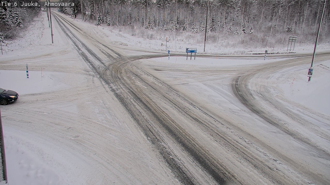 Weather Camera Image Väg 6 Juga, Ahmovaara, Juuka, Pohjois-Karjala