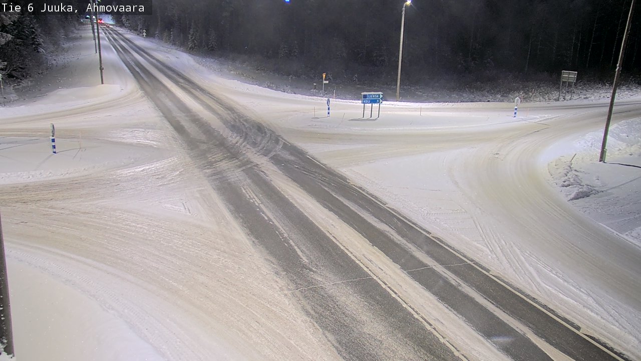 Weather Camera Image Väg 6 Juga, Ahmovaara, Juuka, Pohjois-Karjala
