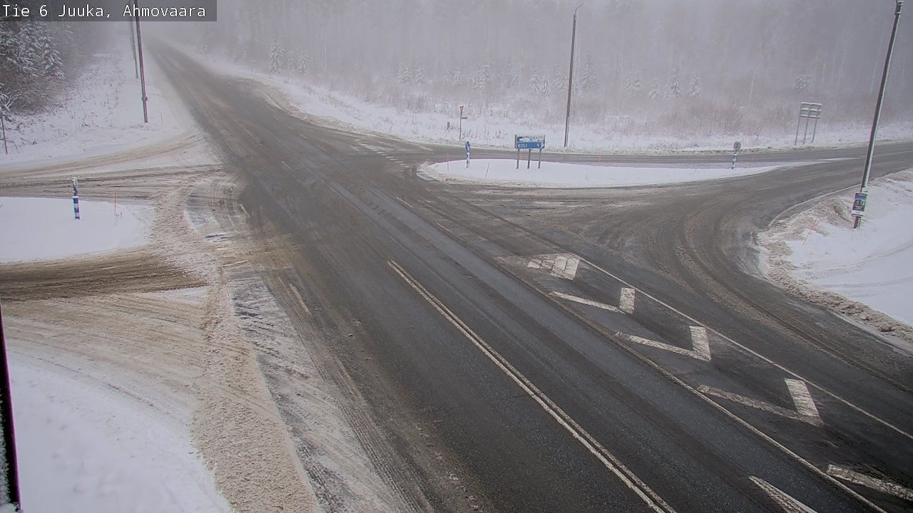 Weather Camera Image Väg 6 Juga, Ahmovaara, Juuka, Pohjois-Karjala