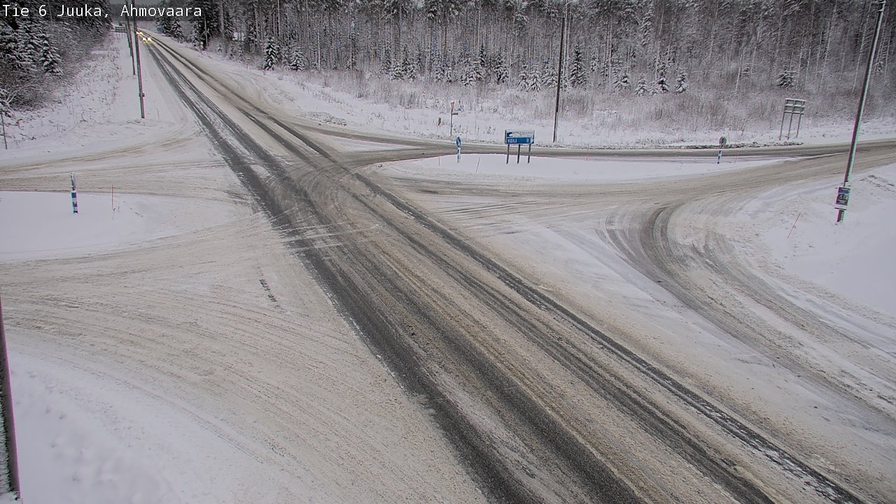 Weather Camera Image Väg 6 Juga, Ahmovaara, Juuka, Pohjois-Karjala