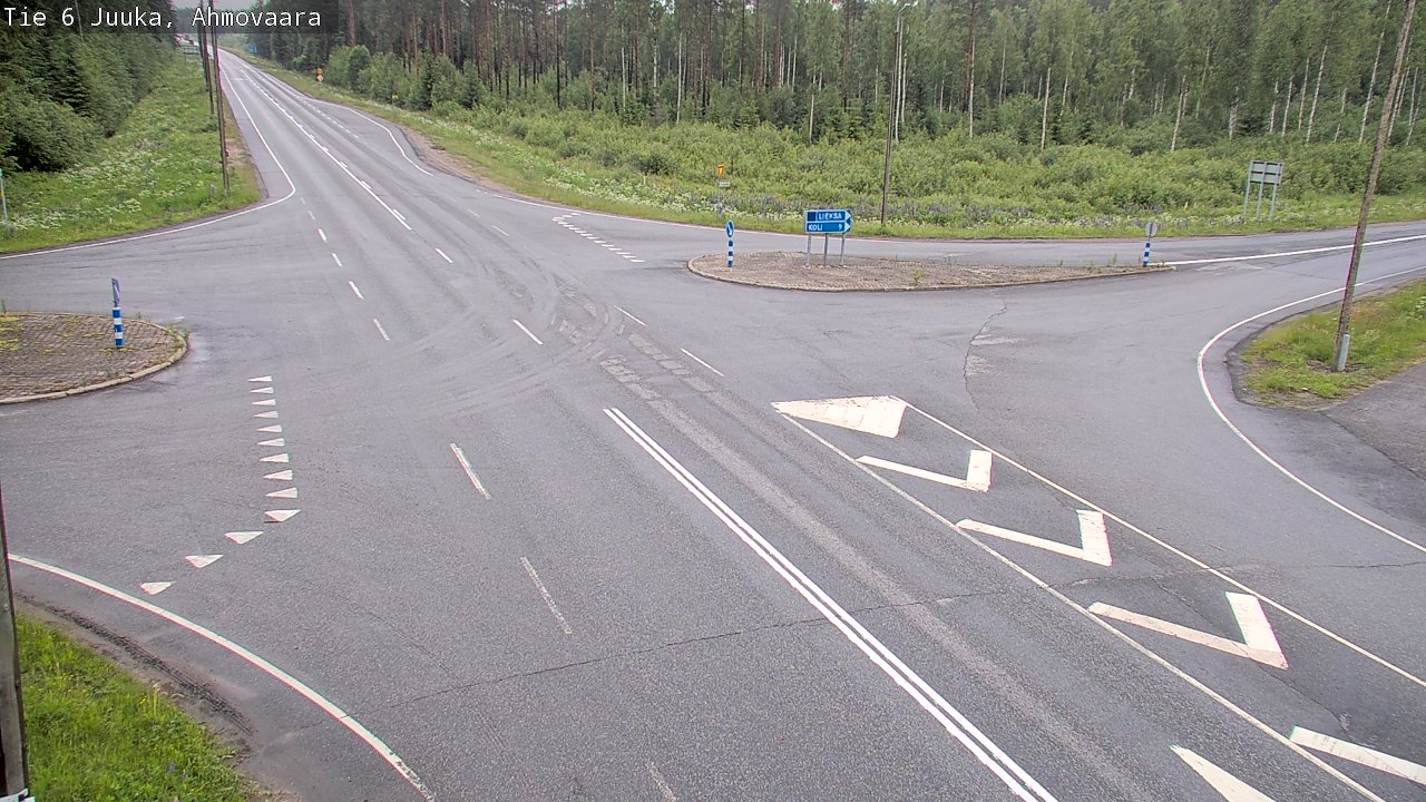 Weather Camera Image Väg 6 Juga, Ahmovaara, Juuka, Pohjois-Karjala