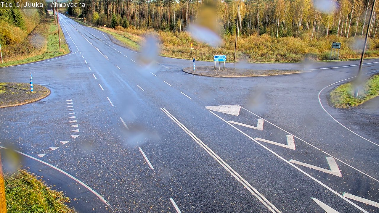 Weather Camera Image Väg 6 Juga, Ahmovaara, Juuka, Pohjois-Karjala