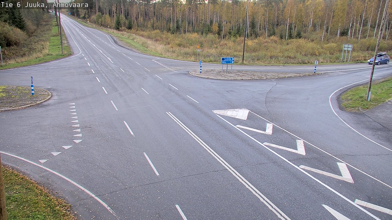 Weather Camera Image Väg 6 Juga, Ahmovaara, Juuka, Pohjois-Karjala