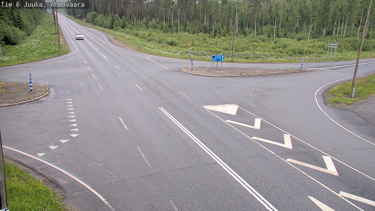 Weather Camera Image Väg 6 Juga, Ahmovaara, Juuka, Pohjois-Karjala