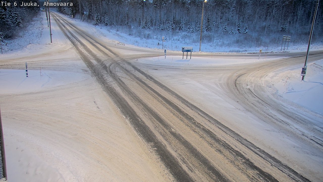Weather Camera Image Väg 6 Juga, Ahmovaara, Juuka, Pohjois-Karjala