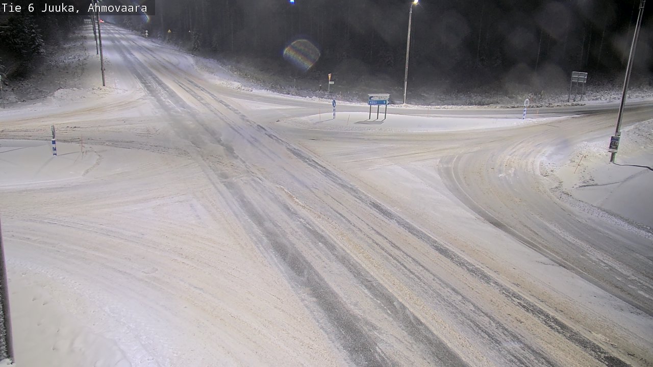 Weather Camera Image Väg 6 Juga, Ahmovaara, Juuka, Pohjois-Karjala