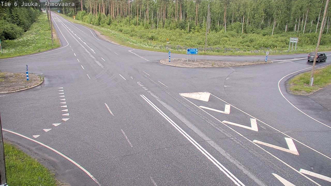 Weather Camera Image Väg 6 Juga, Ahmovaara, Juuka, Pohjois-Karjala