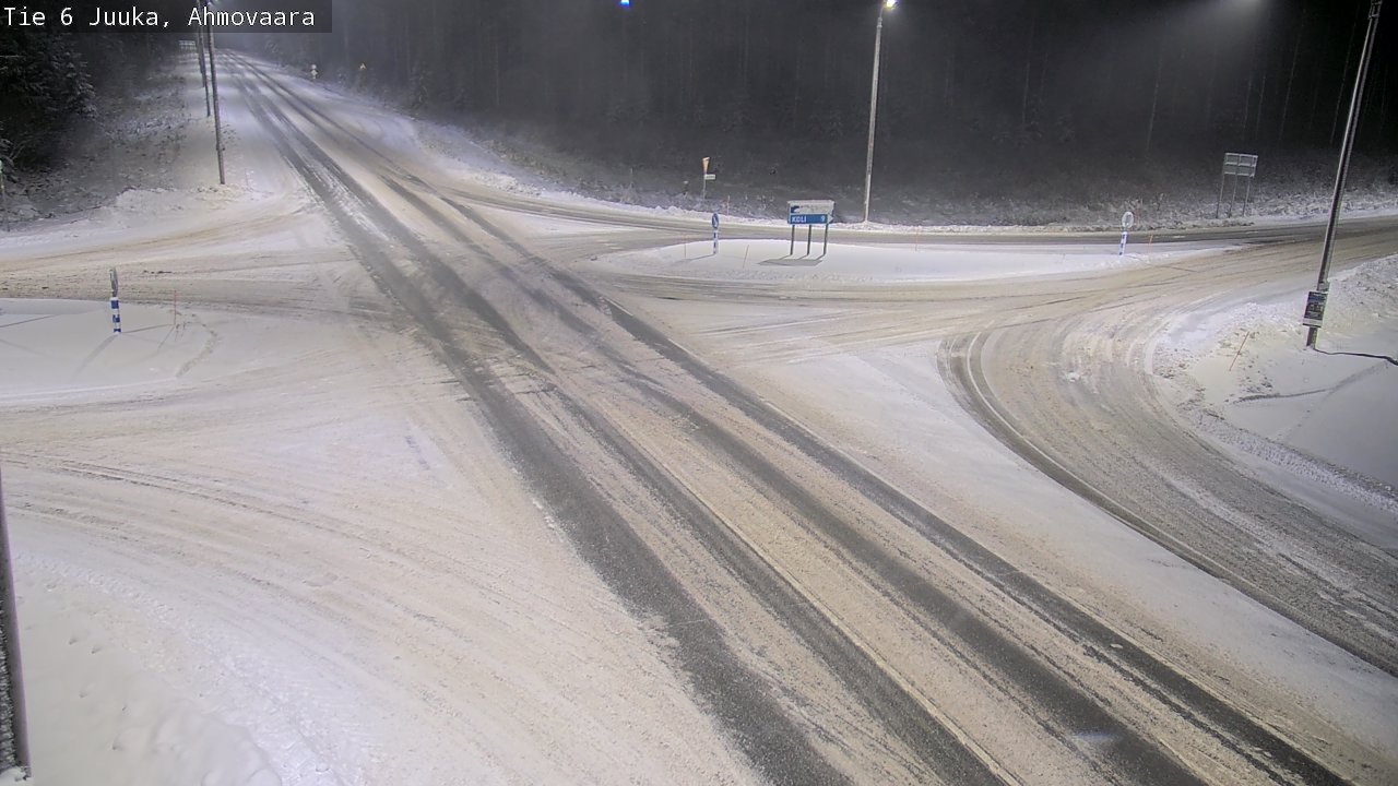 Weather Camera Image Väg 6 Juga, Ahmovaara, Juuka, Pohjois-Karjala