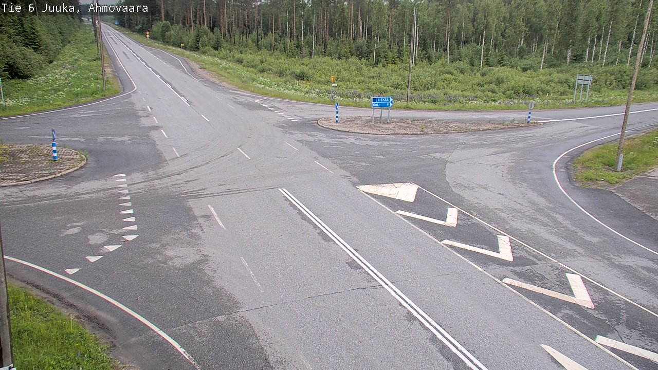 Weather Camera Image Väg 6 Juga, Ahmovaara, Juuka, Pohjois-Karjala