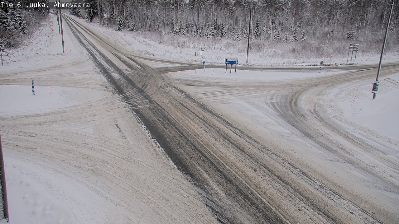 Weather Camera Image Väg 6 Juga, Ahmovaara, Juuka, Pohjois-Karjala