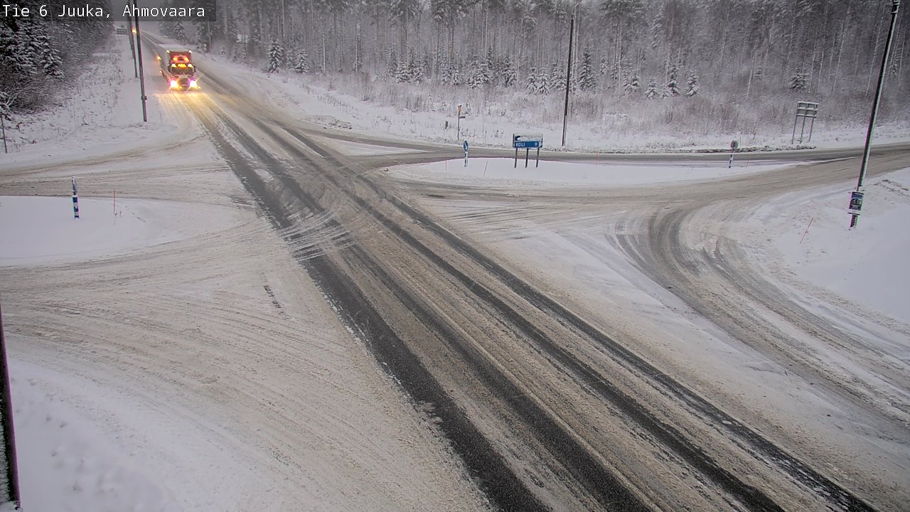 Weather Camera Image Väg 6 Juga, Ahmovaara, Juuka, Pohjois-Karjala