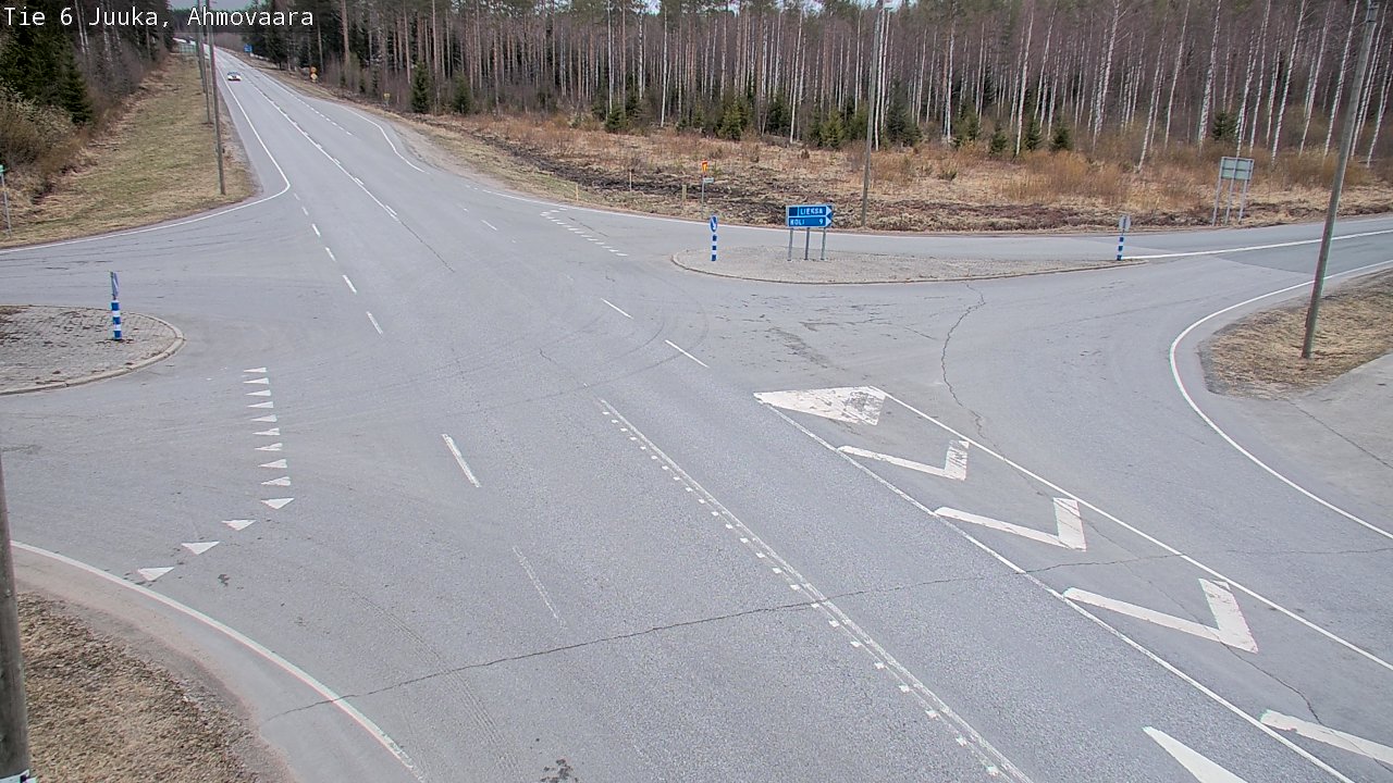 Weather Camera Image Väg 6 Juga, Ahmovaara, Juuka, Pohjois-Karjala