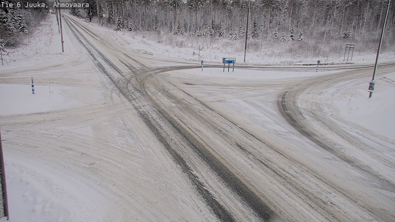 Weather Camera Image Väg 6 Juga, Ahmovaara, Juuka, Pohjois-Karjala