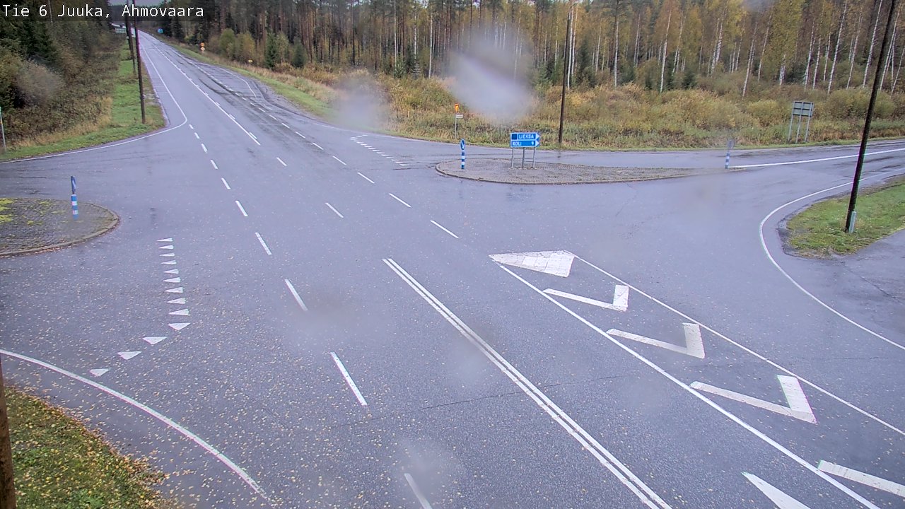 Weather Camera Image Väg 6 Juga, Ahmovaara, Juuka, Pohjois-Karjala