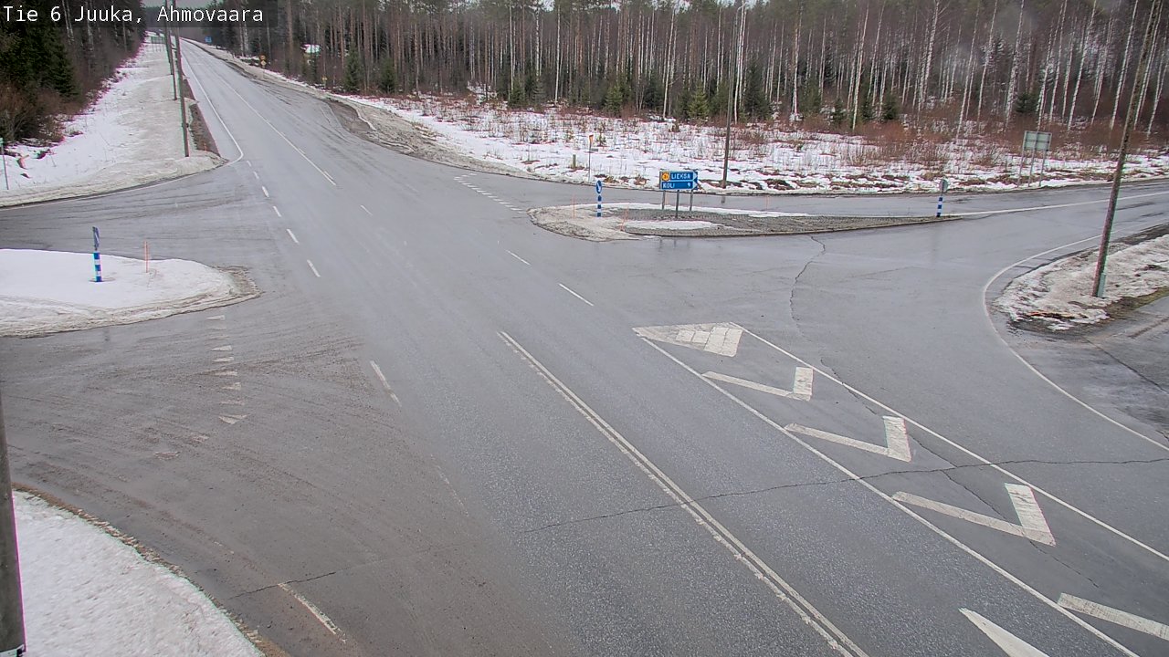 Weather Camera Image Väg 6 Juga, Ahmovaara, Juuka, Pohjois-Karjala