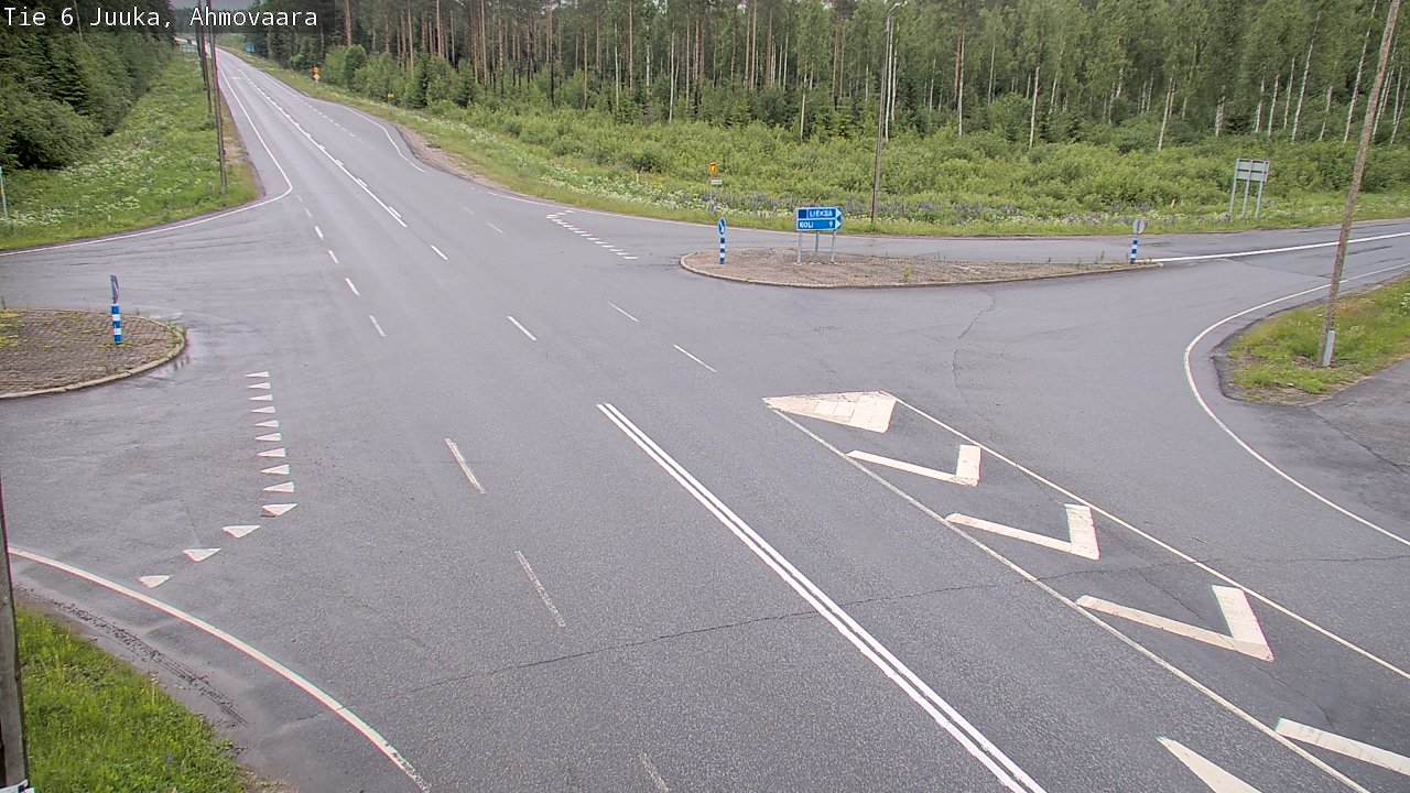 Weather Camera Image Väg 6 Juga, Ahmovaara, Juuka, Pohjois-Karjala