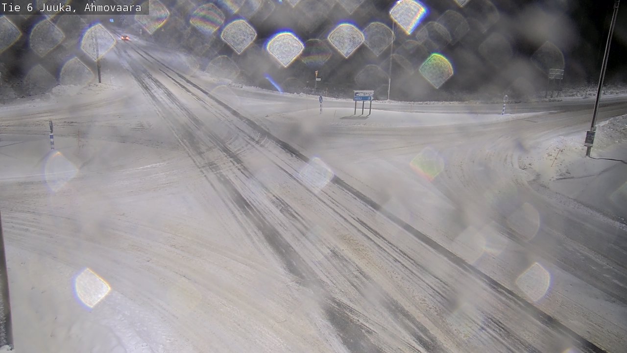 Weather Camera Image Väg 6 Juga, Ahmovaara, Juuka, Pohjois-Karjala