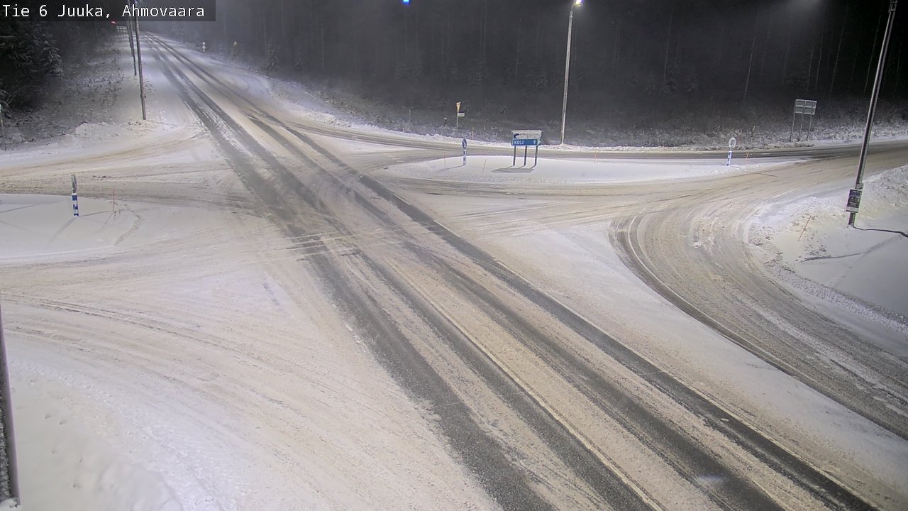 Weather Camera Image Väg 6 Juga, Ahmovaara, Juuka, Pohjois-Karjala