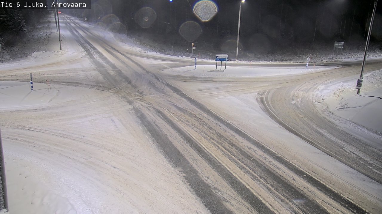 Weather Camera Image Väg 6 Juga, Ahmovaara, Juuka, Pohjois-Karjala