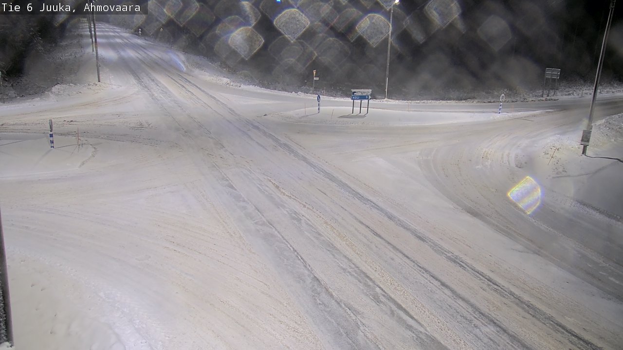Weather Camera Image Väg 6 Juga, Ahmovaara, Juuka, Pohjois-Karjala
