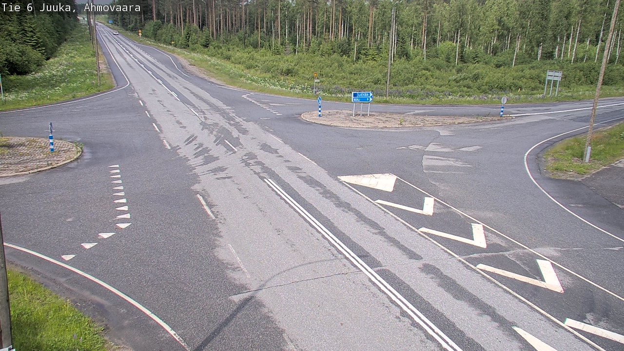Weather Camera Image Väg 6 Juga, Ahmovaara, Juuka, Pohjois-Karjala