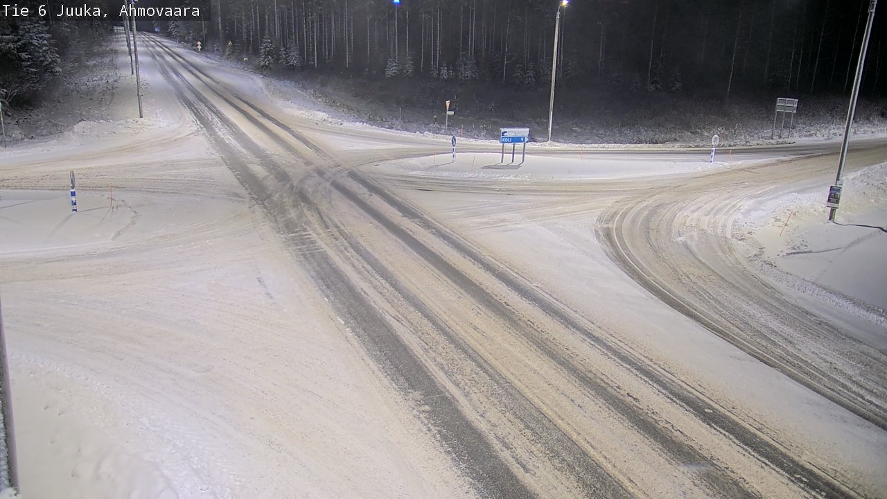 Weather Camera Image Väg 6 Juga, Ahmovaara, Juuka, Pohjois-Karjala