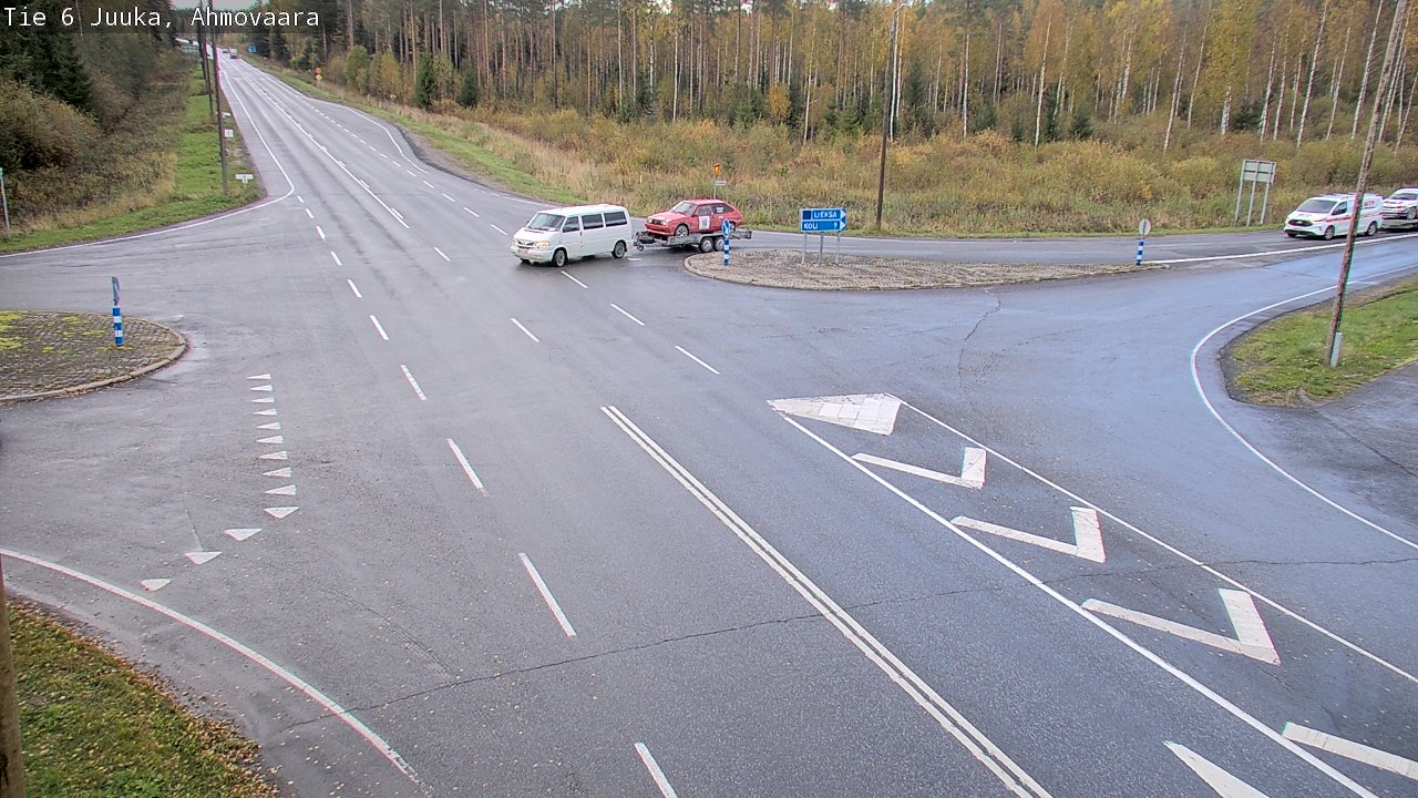Weather Camera Image Väg 6 Juga, Ahmovaara, Juuka, Pohjois-Karjala