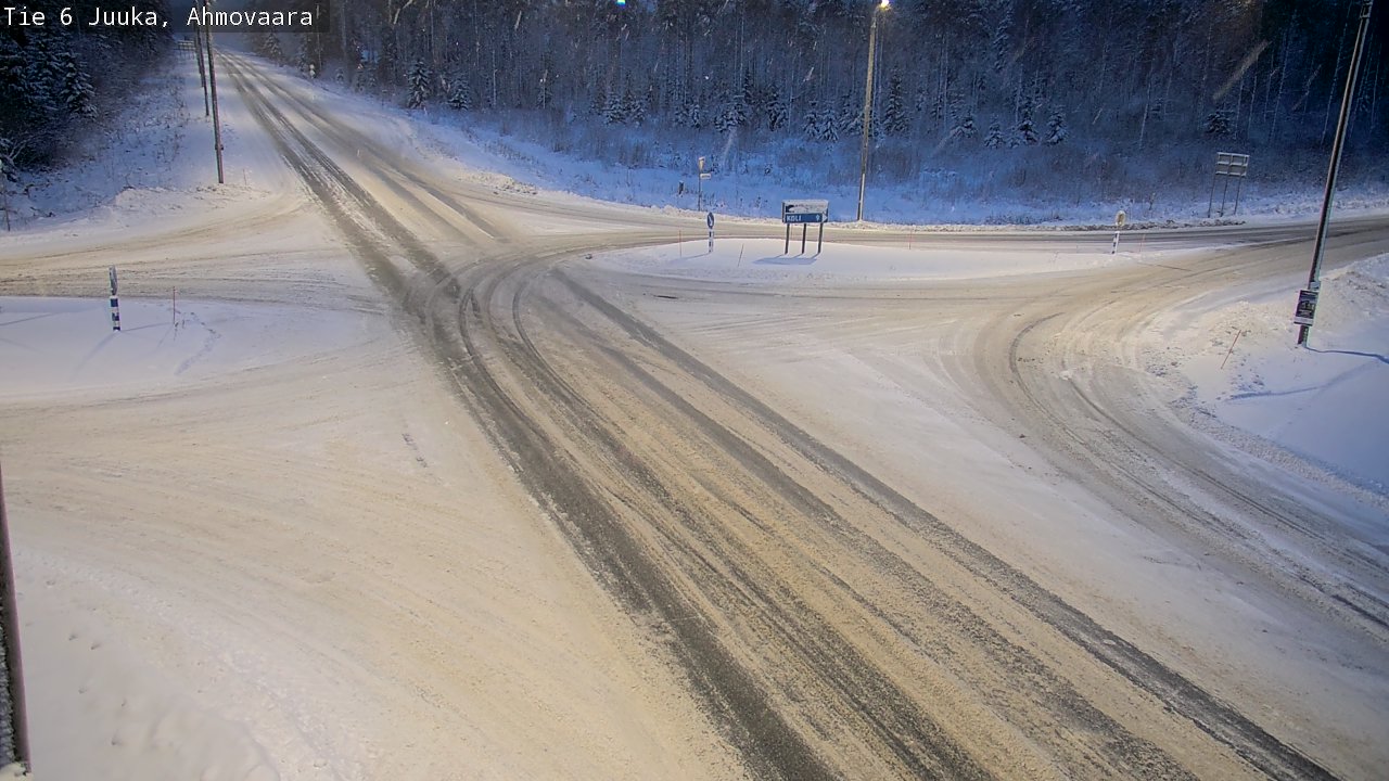 Weather Camera Image Väg 6 Juga, Ahmovaara, Juuka, Pohjois-Karjala