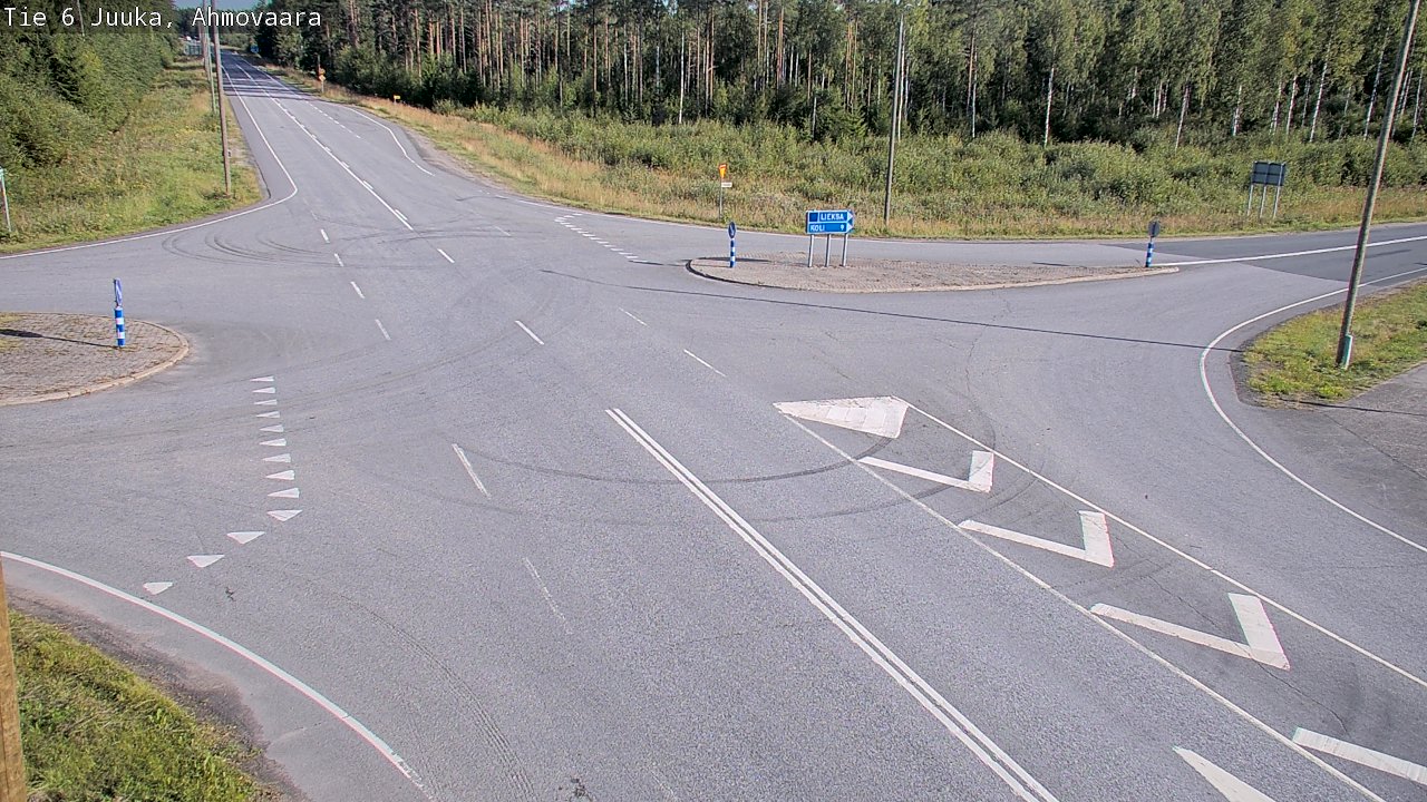 Weather Camera Image Väg 6 Juga, Ahmovaara, Juuka, Pohjois-Karjala