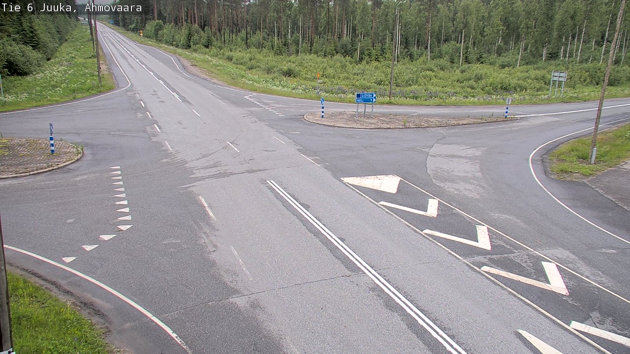 Weather Camera Image Väg 6 Juga, Ahmovaara, Juuka, Pohjois-Karjala