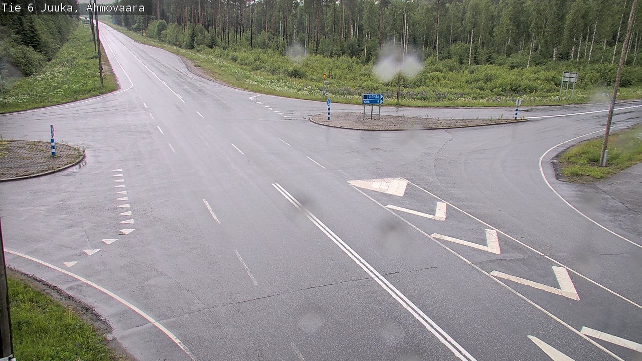 Weather Camera Image Väg 6 Juga, Ahmovaara, Juuka, Pohjois-Karjala