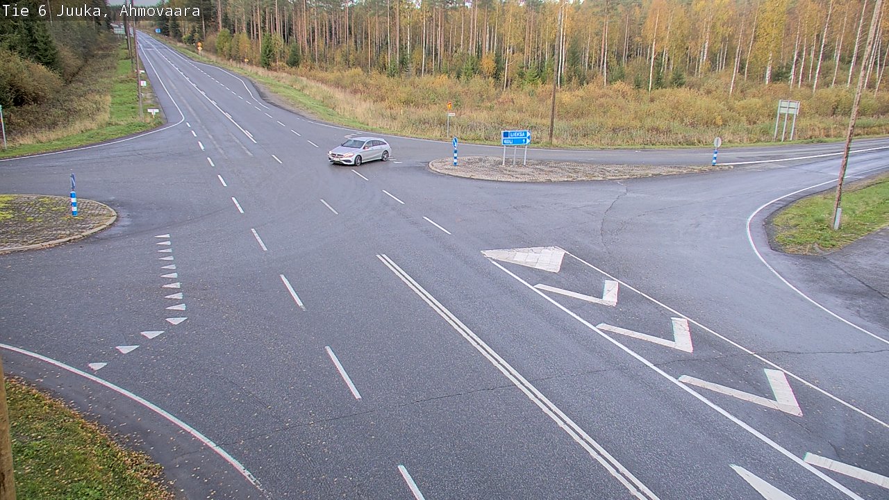 Weather Camera Image Väg 6 Juga, Ahmovaara, Juuka, Pohjois-Karjala