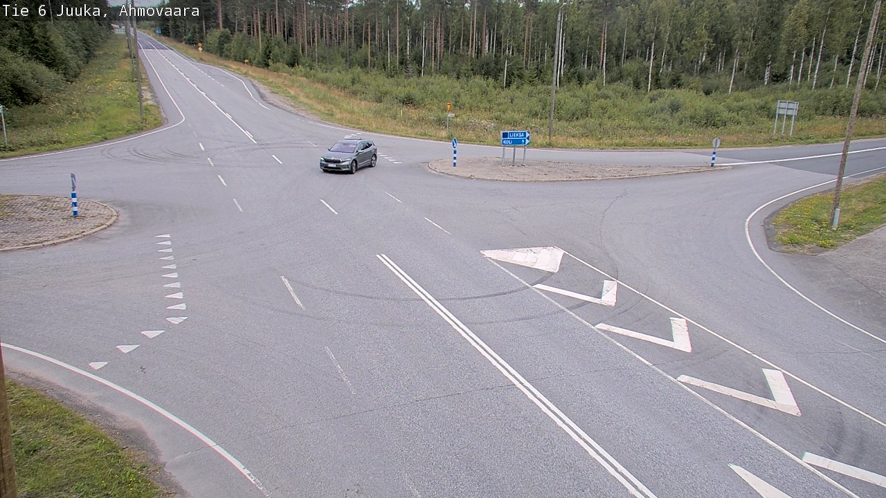 Weather Camera Image Väg 6 Juga, Ahmovaara, Juuka, Pohjois-Karjala