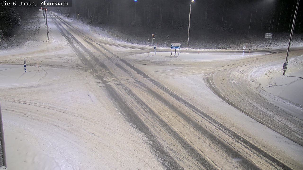Weather Camera Image Väg 6 Juga, Ahmovaara, Juuka, Pohjois-Karjala