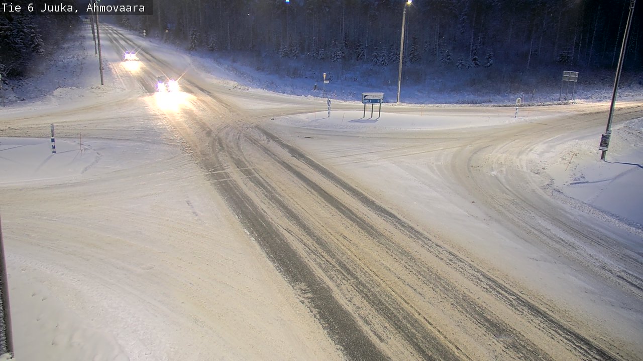 Weather Camera Image Väg 6 Juga, Ahmovaara, Juuka, Pohjois-Karjala