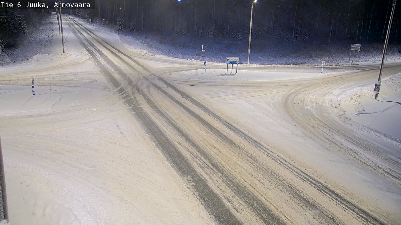 Weather Camera Image Väg 6 Juga, Ahmovaara, Juuka, Pohjois-Karjala