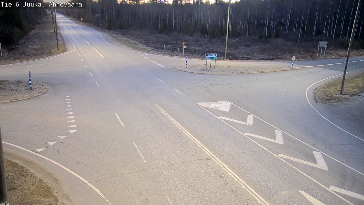 Weather Camera Image Road 6 Juuka, Ahmovaara, Juuka, Pohjois-Karjala