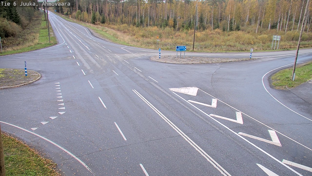 Weather Camera Image Väg 6 Juga, Ahmovaara, Juuka, Pohjois-Karjala