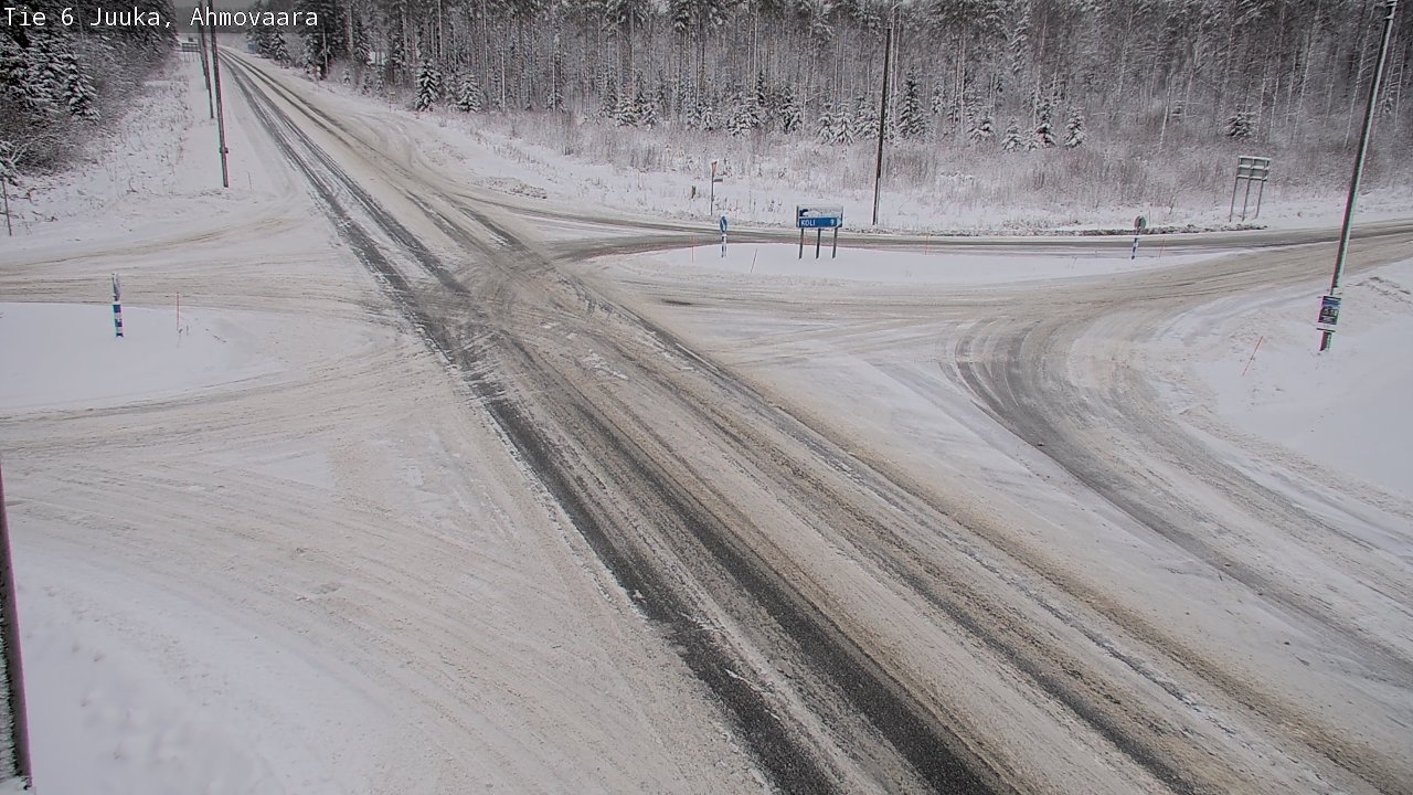 Weather Camera Image Väg 6 Juga, Ahmovaara, Juuka, Pohjois-Karjala
