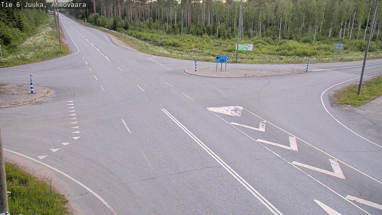 Weather Camera Image Road 6 Juuka, Ahmovaara, Juuka, Pohjois-Karjala