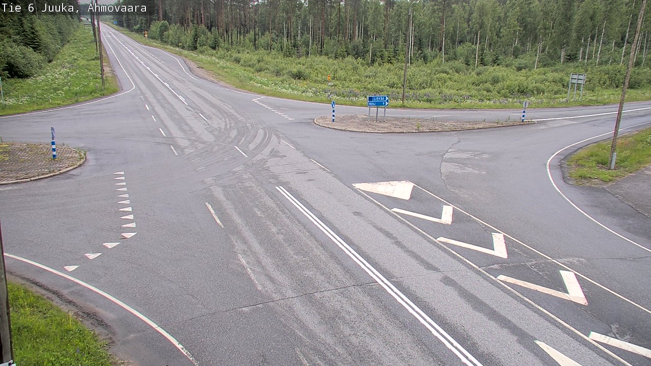 Weather Camera Image Väg 6 Juga, Ahmovaara, Juuka, Pohjois-Karjala