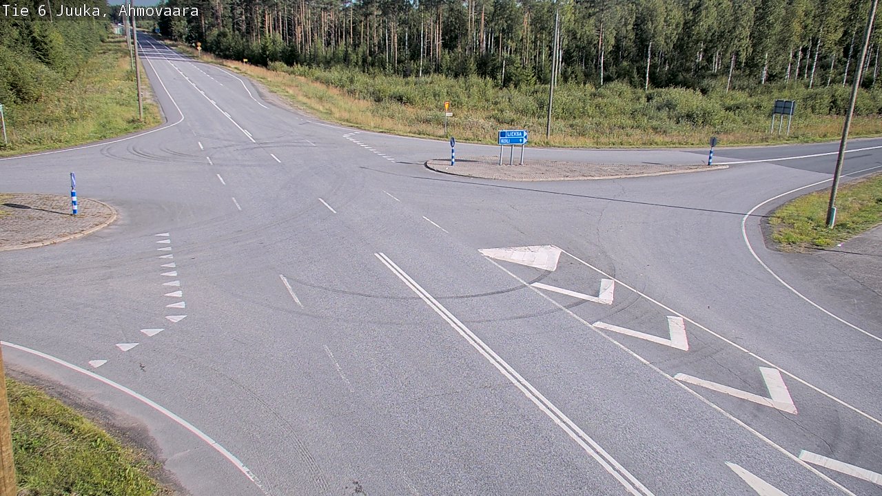 Weather Camera Image Väg 6 Juga, Ahmovaara, Juuka, Pohjois-Karjala