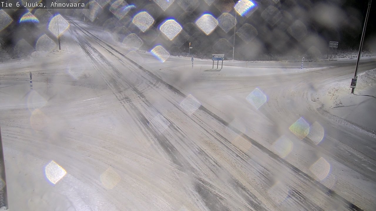 Weather Camera Image Väg 6 Juga, Ahmovaara, Juuka, Pohjois-Karjala