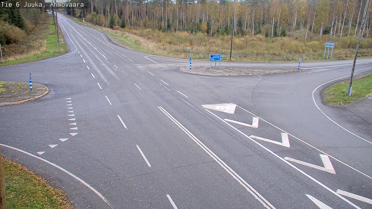 Weather Camera Image Väg 6 Juga, Ahmovaara, Juuka, Pohjois-Karjala
