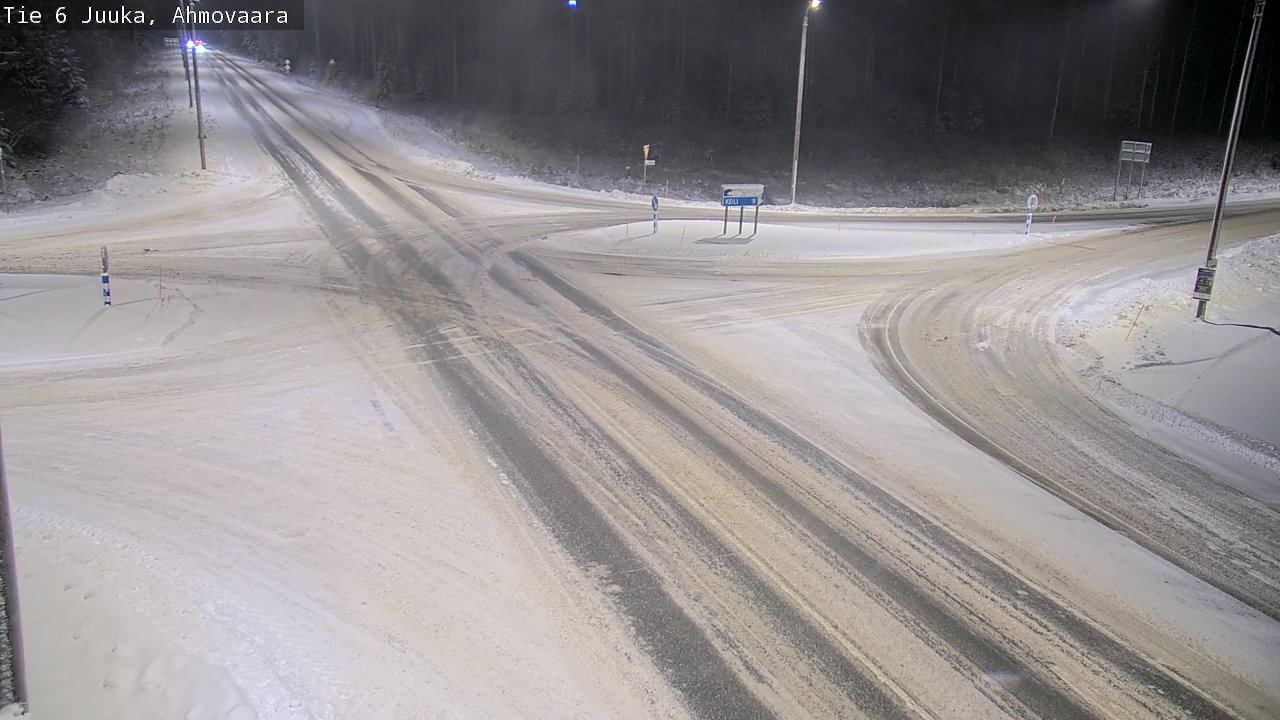 Weather Camera Image Väg 6 Juga, Ahmovaara, Juuka, Pohjois-Karjala