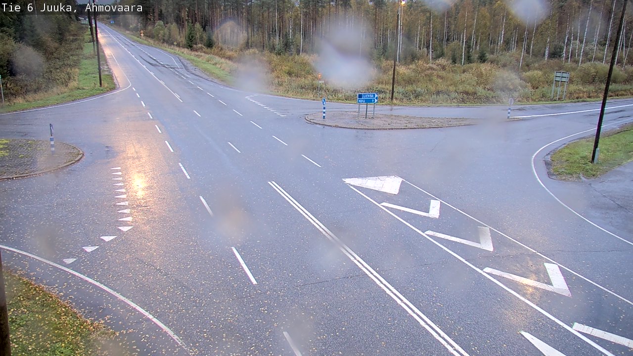 Weather Camera Image Väg 6 Juga, Ahmovaara, Juuka, Pohjois-Karjala