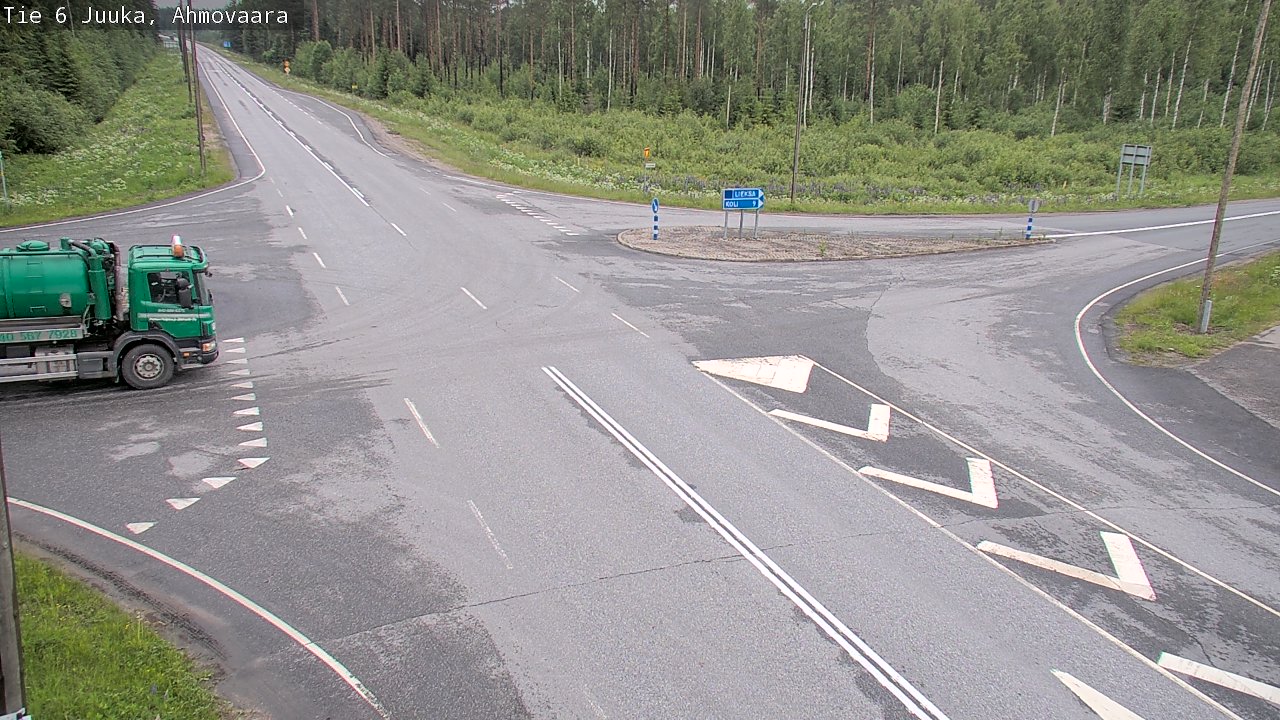 Weather Camera Image Väg 6 Juga, Ahmovaara, Juuka, Pohjois-Karjala