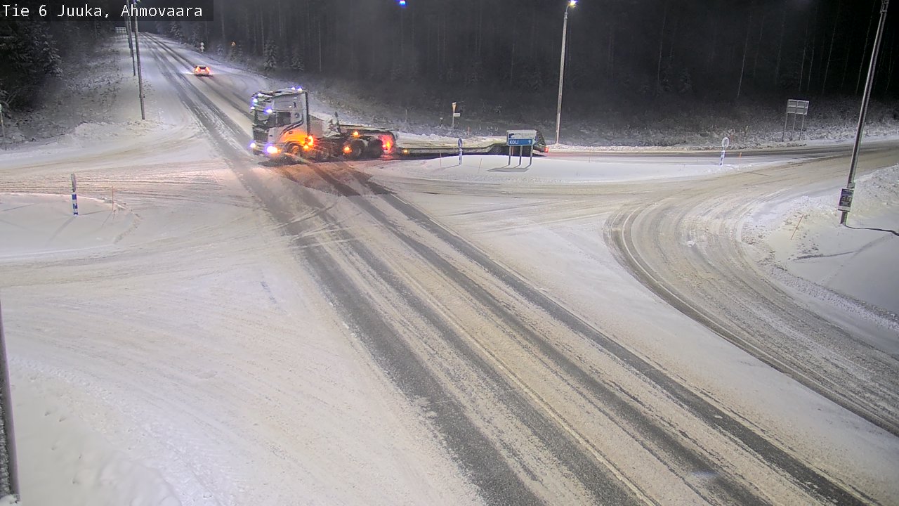 Weather Camera Image Väg 6 Juga, Ahmovaara, Juuka, Pohjois-Karjala
