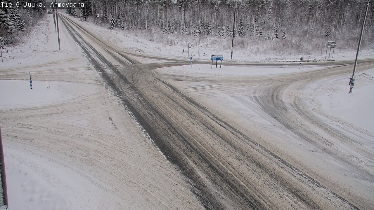 Weather Camera Image Väg 6 Juga, Ahmovaara, Juuka, Pohjois-Karjala